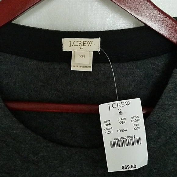 NWT J.Crew Quilted long sleeve - Picture 2 of 3